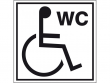 9: Hinweisschild - Toilette für Rollstuhlfahrer