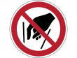 14: Verbotsschild - Hineinfassen verboten (gemäß DIN EN ISO 7010, ASR A1.3)