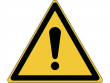 1: Warnschild - Allgemeines Warnzeichen (gemäß DIN EN ISO 7010, ASR A1.3)