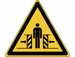 19: Warnschild - Warnung vor Quetschgefahr (gemäß DIN EN ISO 7010, ASR A1.3)